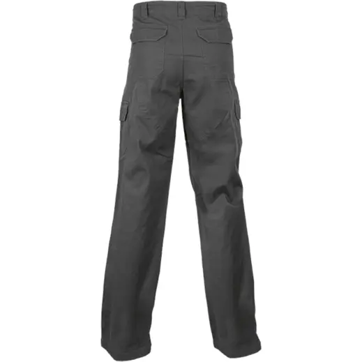 Mens Heritage Heavy Duty Trousers Charcoal Back